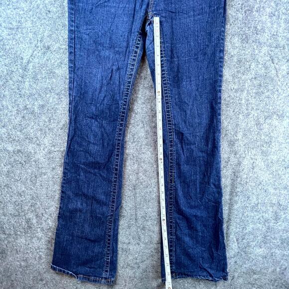 Vintage Rocawear Bootcut Jeans Womens 11 Blue Denim Y2K Logo Embroidered - Picture 8 of 11